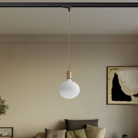 Creative Cables – Pendelleuchte mit Metallschienensystem und kontrastierender Oberfläche – Leuchtmittel nicht enthalten