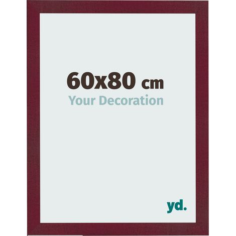 yd. - Cadre photo 60x80 - Vin Rouge Patine - MDF - Bologna (1/5)