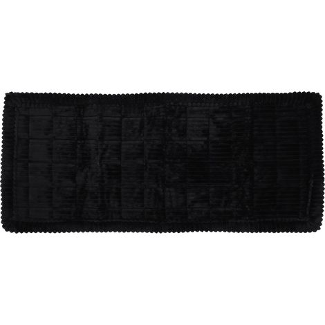 Tappetino per auto per cani, 63 x 137 cm, lavabile, comodo, morbido, antiscivolo, estensione per sedile posteriore, peluche per animali domestici, per camion e SUV, nero. (1/4)