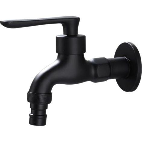Vtizikl Robinet de machine à laver de style vintage, robinet de lavabo de salle de bain antirouille, multifonction, bronze noir