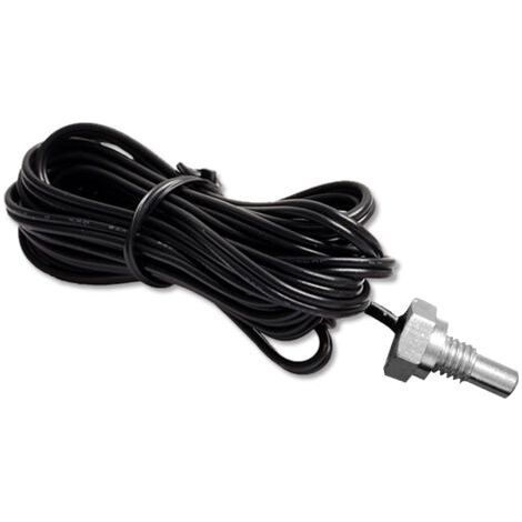 10K NTC Thermistor Line Cable Temperature Sensor Probe, 1M Length with M6 Thread for Controller (1/5)