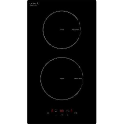 OCEANIC Domino induction noir encastrable - 3500W - 2 Boosters (1/5)
