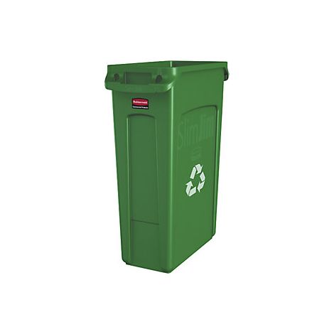 Cubo de basura SLIM JIM® capacidad 87 l con conductos de (1/5)