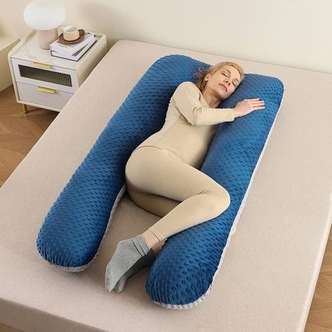 Coussin de grossesse - Coussin de corps / Coussin pour femmes enceintes - 120x70 cm-FA--AquaForge