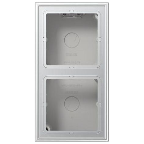CAJA SUP.DOBLE MEC.582A ALUMINIO JUNG AL2582A-L