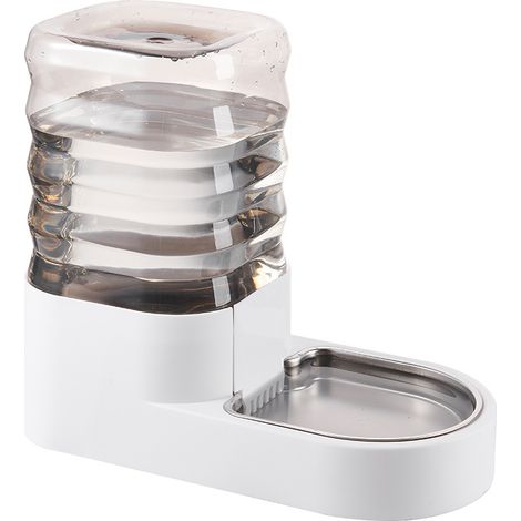 Fontanella automatica per animali domestici, in acciaio inox senza BPA, comodo distributore di acqua potabile per cani e gatti (nero, 4 l) (1/3)
