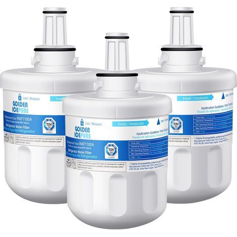 x Wasserfilter, Aktivkohle, Harz, Kalkreduzierung, für Samsung Kühlschränke (1/5)