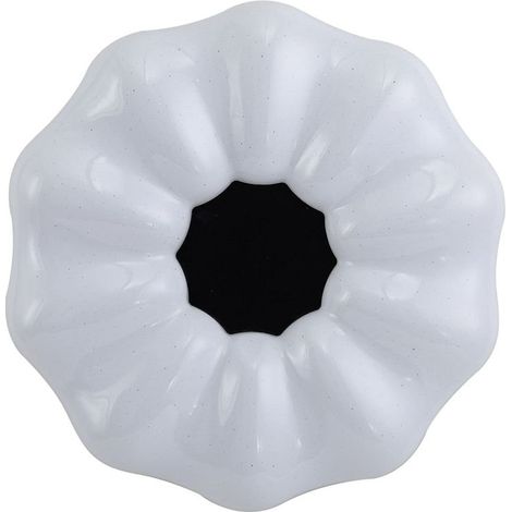 Plafoniera Italux Sonia tonda Ø38 bianco/nero LED 24W (1/4)