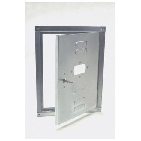 Sportello In Lamiera Zincata Per Contatori Gas H50x40 Cm 1pz