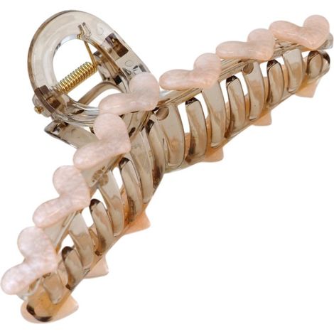Ecarla Haarspange mit Herzen 13x6cm Rosa SP352R (1/2)