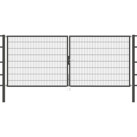ALBERTS Doppeltor Flexo, fvz.anthr.Kst.b.RAL 7016, lichte BxH4000x1600, PF80x80/2300mm (1/3)