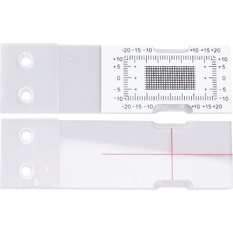 Instrument de mesure des écarts, moniteur de fissures standard pour murs de bâtiments en acrylique, comparateur de fissures d'angle (1/5)
