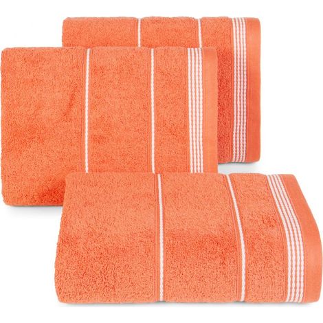 Asciugamano Mira 50x90 arancione 12 spugna 500 g/m2 Eurofirany (1/5)