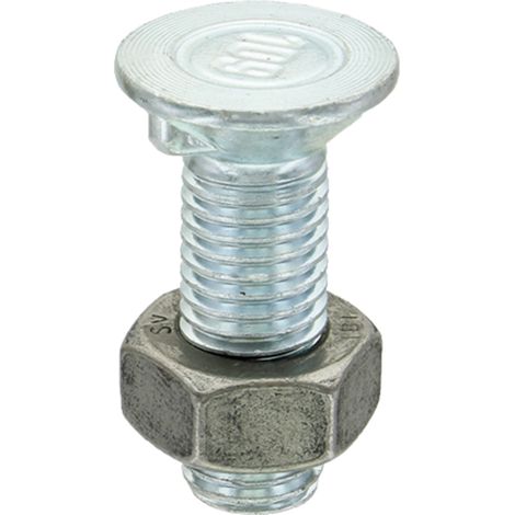 Bullone per aratro con dado M11x1.5x35mm classe 10.9 per aratro agricolo 1135GB