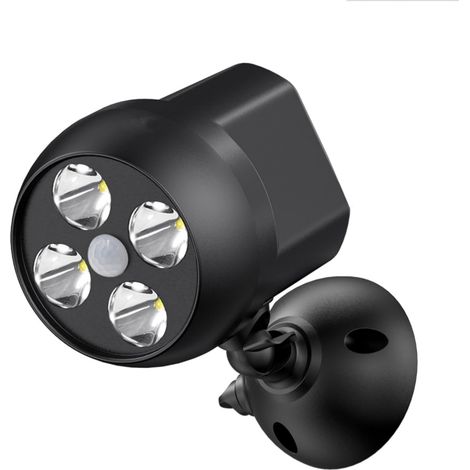 Lampe De Sécurité Extérieure - Capteur De Mouvement 360° - 300 Lumens LED - Pour Jardin Et Garage - Noir (1/5)