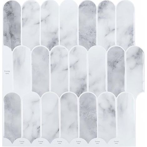 Papel pintado autoadhesivo de 30x30 cm，10 piezas，Azulejos de pared 3D para la cocina，Decoración de pared autoadhesiva (1/5)