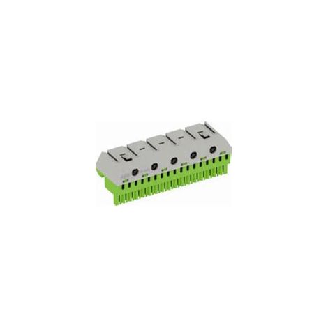 Bornier terre Mistral-17X4mm²+5X25mm²-Rapide et à vis 1SPE007715F9716 ABB 799212 (1/4)