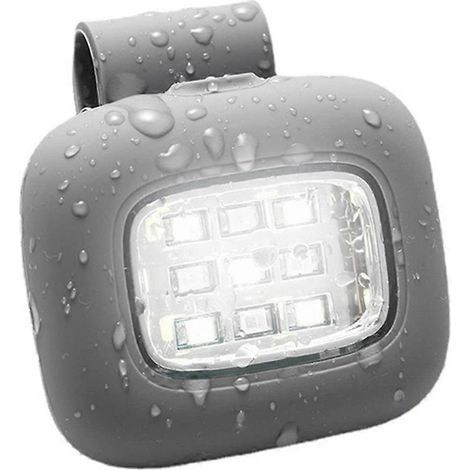 Wiederaufladbare magnetische Laufleuchte per USB, Stirnlampe für den Außenbereich, stylische graue Laufleuchte (1/5)