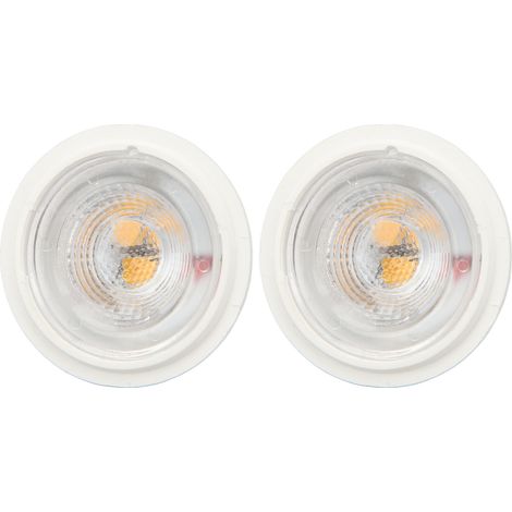 Lot de 2 ampoules LED MR11 AC12V 3W 300LM, projecteur haute luminosité pour magasins de vêtements et éclairage paysager, lumière chaude 2700K-3000K (1/5)