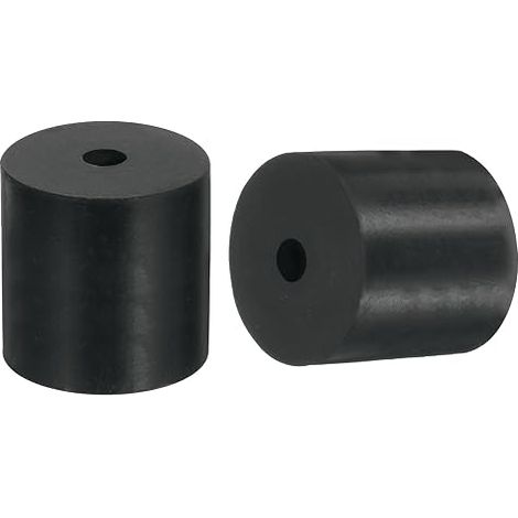 2 x Rubber Washers 50 mm OD x 12 mm ID x 50 mm Thick Plastic Spacer Flat Anti-Vibration Round for Domestic Industrial Machines (1/5)
