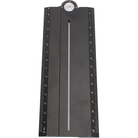 Multifunktionales Lineal aus Aluminiumlegierung mit Winkelmesser zum Zeichnen von Kreisen, Kreisbögen und parallelen Linien (1/5)