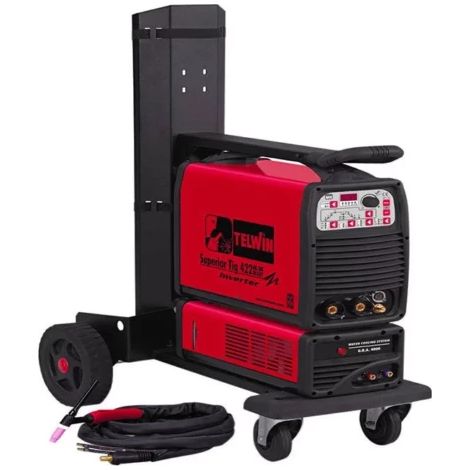 Telwin – Poste à souder inverter TIG 400V – 350A à 35% – Plage de réglage 5-350A – Électrodes 1,6-6mm – Facteur de marche 250A à 60% - TIG 422 AC (1/3)