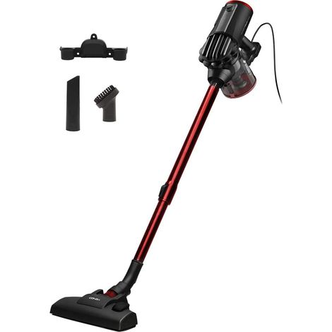 Aspirateur Vertical 2 en 1 avec Câble ThunderBrush. 600 W, Balai et à Main, Technologie Cyclonique sans Sac, Filtre Haute Efficacité, Réservoir de 500ml, Grenat (1/5)