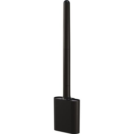 BelleRise - Brosse WC en silicone avec support à séchage rapide - Brosse WC plate en silicone, tête flexible pour un nettoyage en profondeur (1/5)