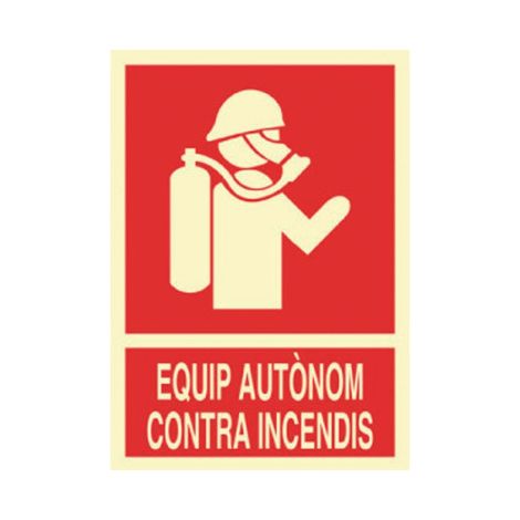 COFAN señal luminiscente 297x210mm. equip autònom incendis , Equip Autònom Incendis
