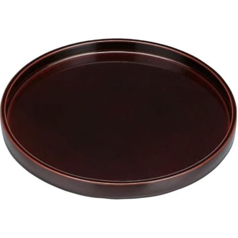 Plateau de pot de fleurs en céramique marron de diamètre extérieur 25 cm adapté au bac de drainage des fleurs d'intérieur et d'extérieur 1 (1/5)