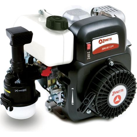 Motore completo motozappa benzina ZANETTI ZEN150C1M 149cc filtro aria bagno olio (1/2)