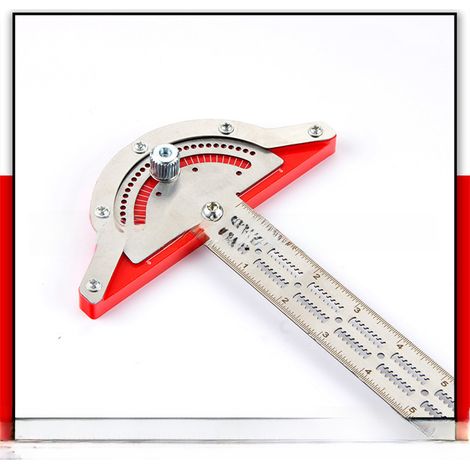 Règle De Menuisier Inoxydable 46 Cm Acier Résistant - Angle Réglable Précision Pour Bois Atelier (1/5)