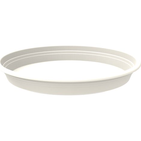 Florus Soucoupe Universelle Rond 19 - Blanc - L 19 x B 18.9 x H 0 cm - extérieur - 100% recyclé