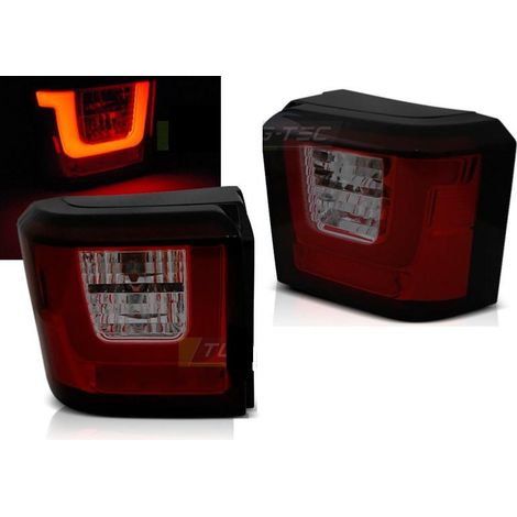 Paire de Feux arrieres Volkswagen T4 LED Rouge Fume-30617099 (1/3)