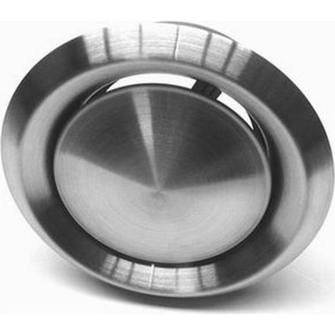 Presa d'aria da incasso in acciaio inox diam.100 mm, l.14 cm x H.14 cm Dmo