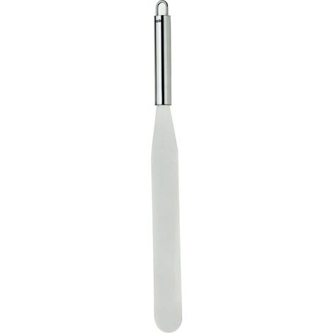 Palette à gâteau en acier inoxydable 37,5 cm, palette à tartiner pour les gâteaux, sans dents, lavable au lave-vaisselle, brillante (1/2)