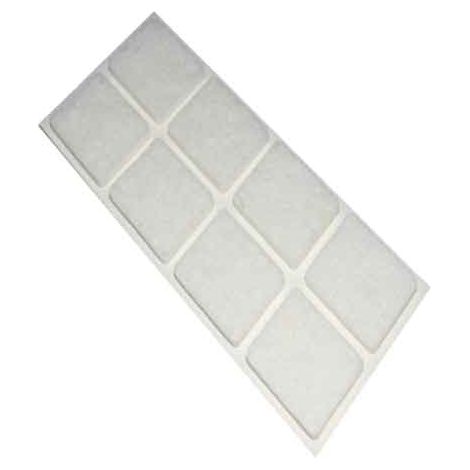 FIELTROS RECTANGULARES 25x35 mm - Marrón - Blíster 6 piezas