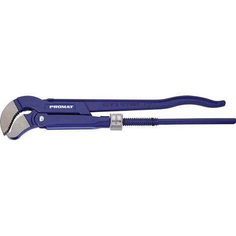 Pinza per tubi angolari lunghezza totale 420 mm larghezza di serraggio 0-62 mm per tubi funzione di spinta da 1 1/2 pollici