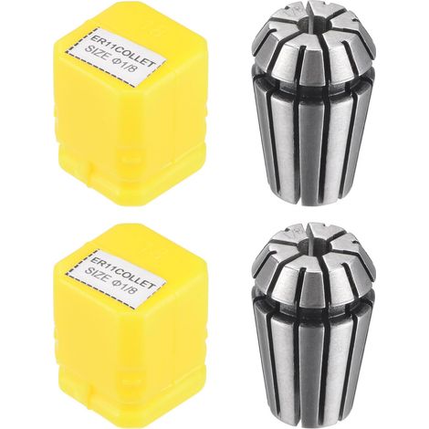 Pince de Serrage ER11, Mandrin de 1/8" pour Machine de Gravure CNC, Tour, Fraisage - Lot de 2 (1/5)