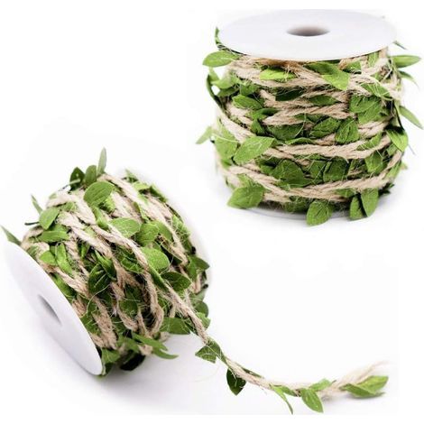 Rolls of Artificial Vine Leaves, Garland of Artificial Leaves, Decoration for Wedding/Party/Home/Garden Decoration/Garden DIY Craft (1/5)