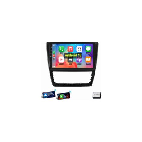 Pour Skoda Yeti 2008-2017 Android 15 Carplay RDS Autoradio GPS RDS WIFI 2+64G (1/5)