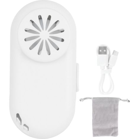 Mini-USB-Tischventilator zum Anclipsen, tragbar, weiß, leise, für Outdoor-Sportarten (1/5)