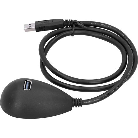 Station d'accueil USB 3.0 de 0,8 m avec câble d'extension et socle de connexion mâle vers femelle (1/5)