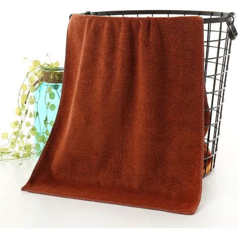 Serviette De Bain En Microfibre - 70 X 140 Cm - Absorbante Et Rapide À Sécher - Pour Salle De Bain, Voyage Ou Camping - 1 Pièce (1/3)