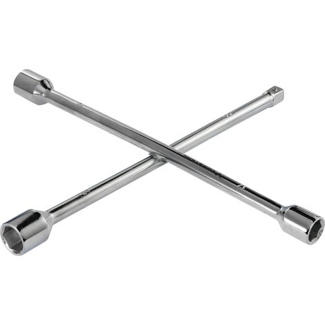Clé à roue de voiture, tête cruciforme, 17/19/21 mm/1/2'' Vorstahl (1/5)