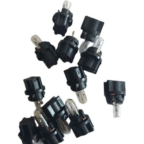 Sconto, 25 pezzi DC 12V 1.2W T5 Lampadina gialla per cruscotto per interni auto, AAFGVC (1/5)