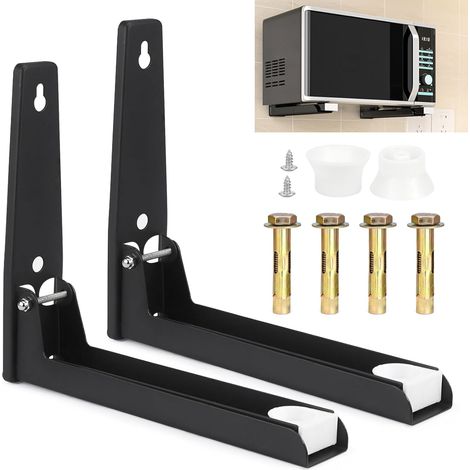 Support pliable en acier inoxydable pour micro-ondes, support mural rétractable pour micro-ondes, support pour grille de four