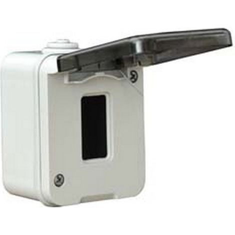 6PZ SCATOLA STAGNA PORTAFRUTTI 1 POSTO - mm.63,5x91,5h. (1551)