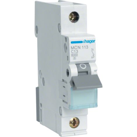 Interruttore Hager mcn113 13 A 6 kA