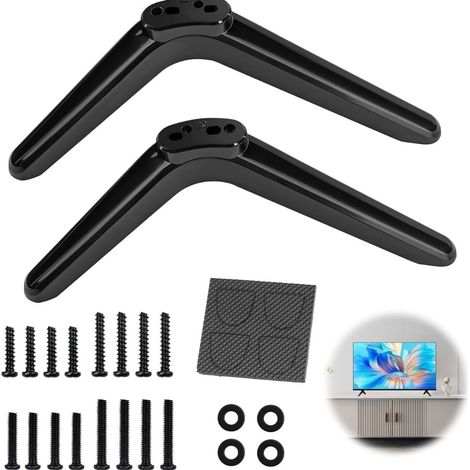 SHLT Mall TV-Ständer aus naturschwarzem Kunststoff – 21,3 x 5,9 x 3 cm, 140 g, kompakt zur Aufbewahrung von TV-Zubehör